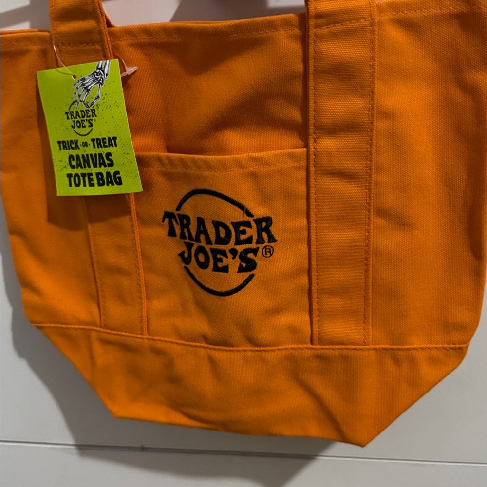 Trader Joe's Orange Canvas Mini Bag